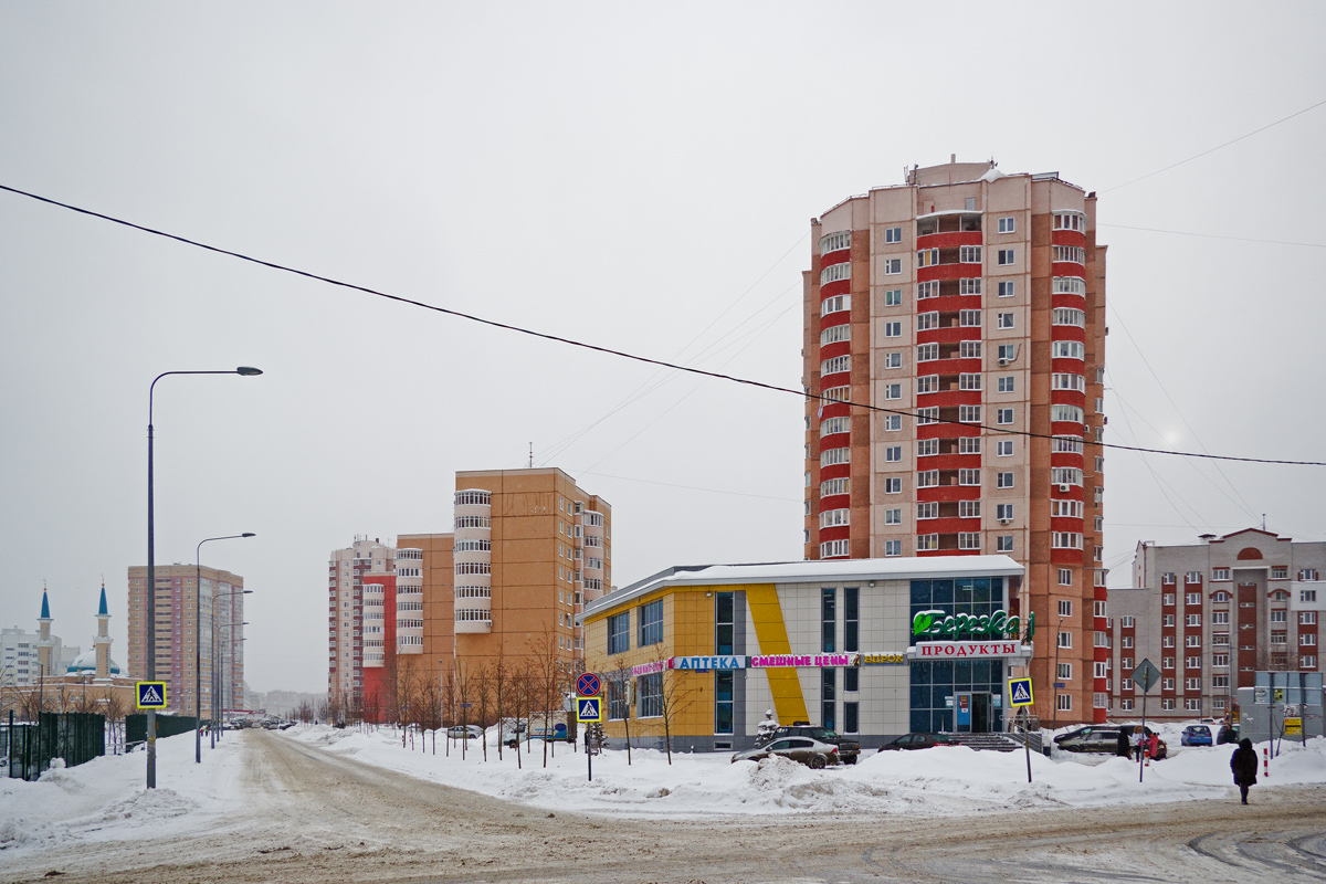 Казань, Улица Джаудата Файзи, 2; Улица Академика Глушко, 22Г; Улица Джаудата Файзи, 7; Улица Хайдара Бигичева, 34; Улица Хайдара Бигичева, 32