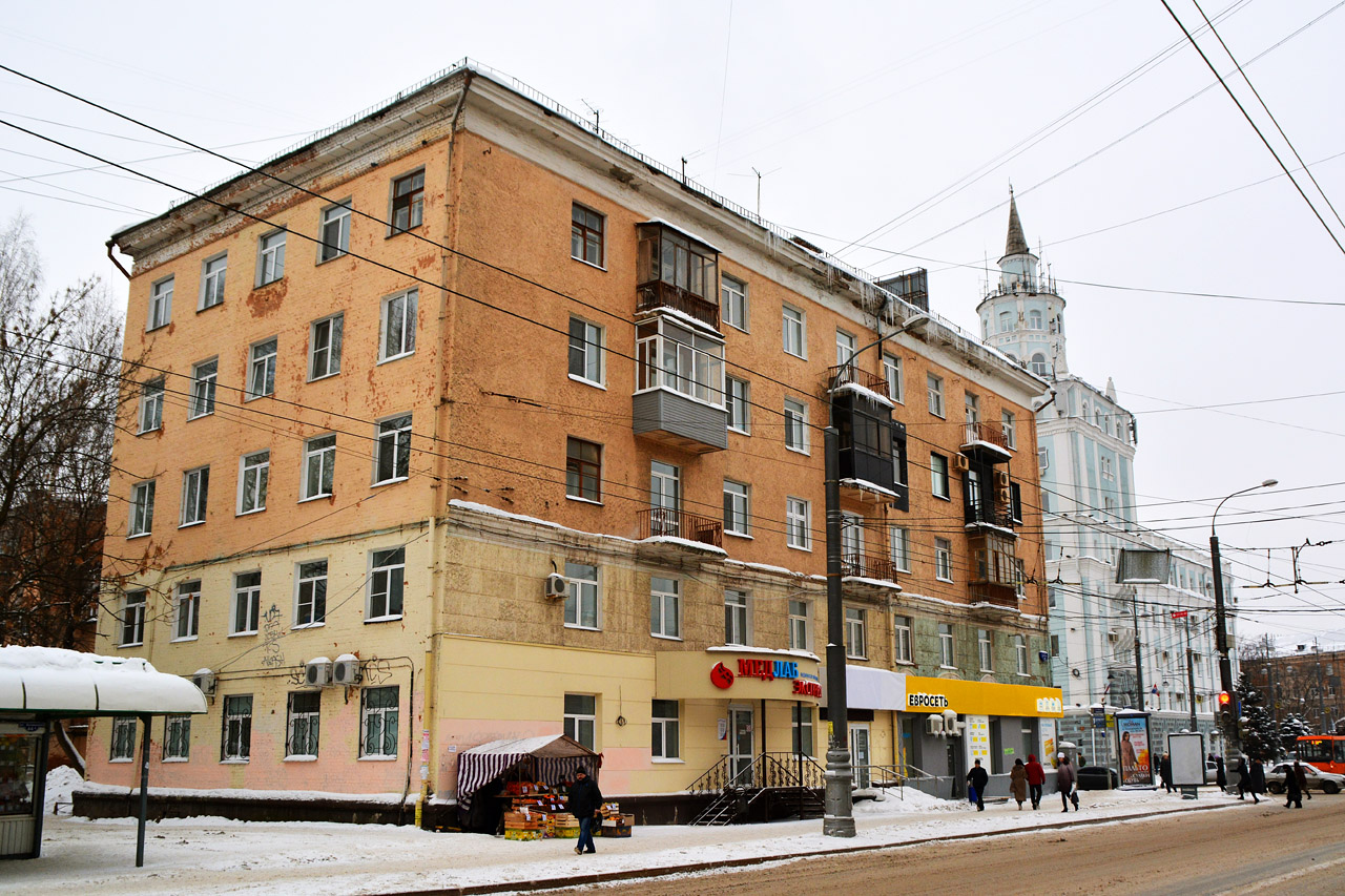 Пермь, Улица Героев Хасана, 1 / улица Белинского, 44; Улица Белинского, 46 / Комсомольский проспект, 74 / Улица Героев Хасана, 2