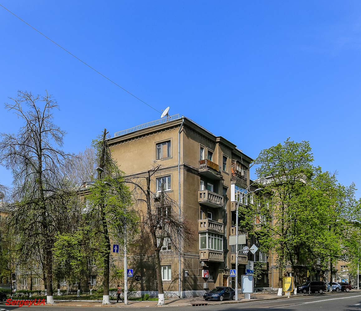 Киев, Институтская улица, 22 / Шелковичная улица, 7