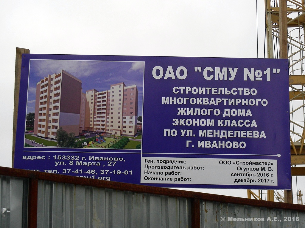 Иваново, Улица Менделеева, 18. Иваново — Паспорта объектов