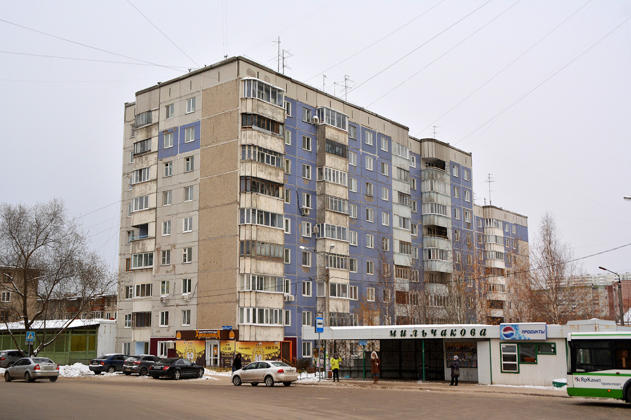 Пермь, Улица Мильчакова, 33; Вильвенская улица, 21; Улица Мильчакова, 35/1