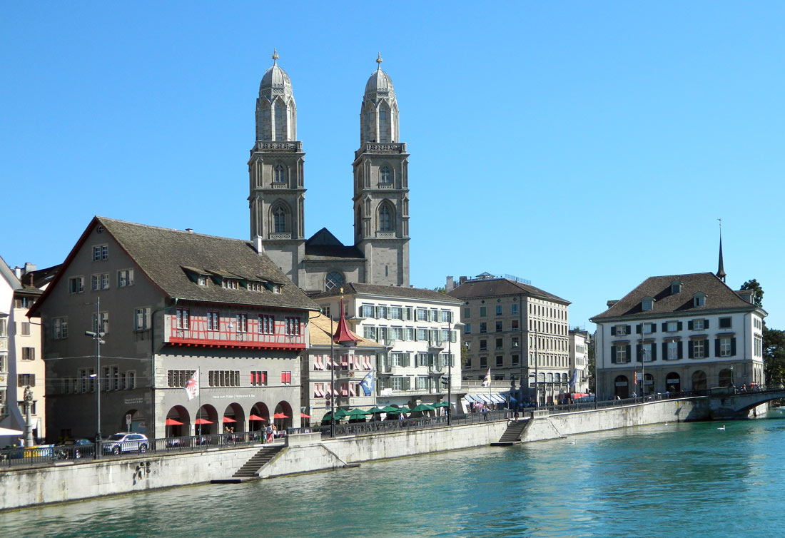 Цюрих, Limmatquai, 42; Limmatquai, 40; Limmatquai, 36; Grossmünsterplatz; Limmatquai, 31