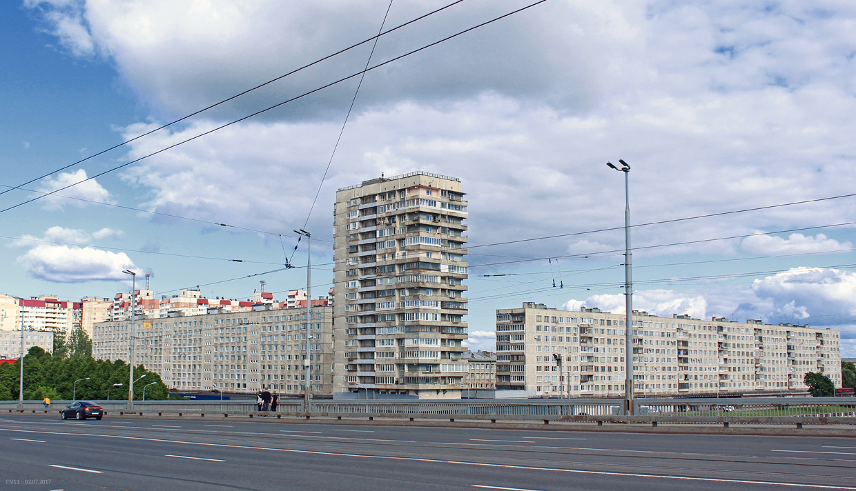 Санкт-Петербург, Народная улица, 1; Октябрьская набережная, 68; Октябрьская набережная, 70 корп. 1