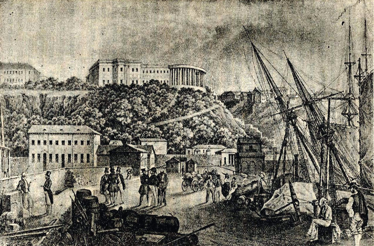 Одесса, Воронцовський провулок, 2Д; Воронцовський провулок, 2К. Одесса — Панорамы. Одесса — Архитектура в изобразительном искусстве