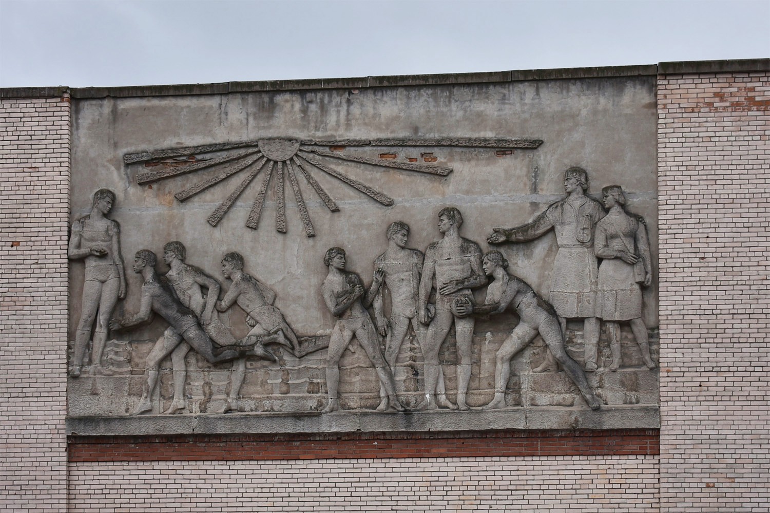 Sankt Petersburg, Учительская улица, 9 корп. 3. Монументальное искусство (мозаики, росписи)