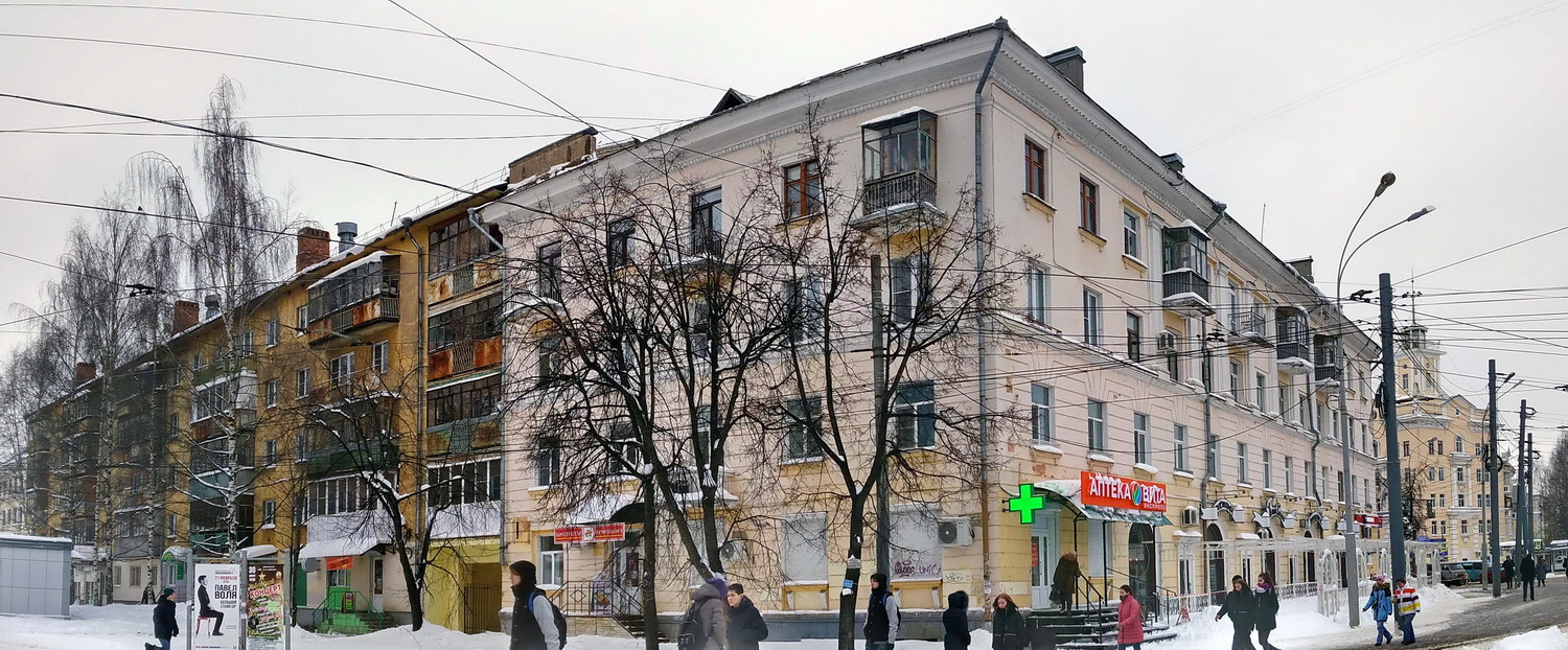 Ярославль, Проспект Ленина, 29 / Проспект Октября, 51; Улица Володарского, 105