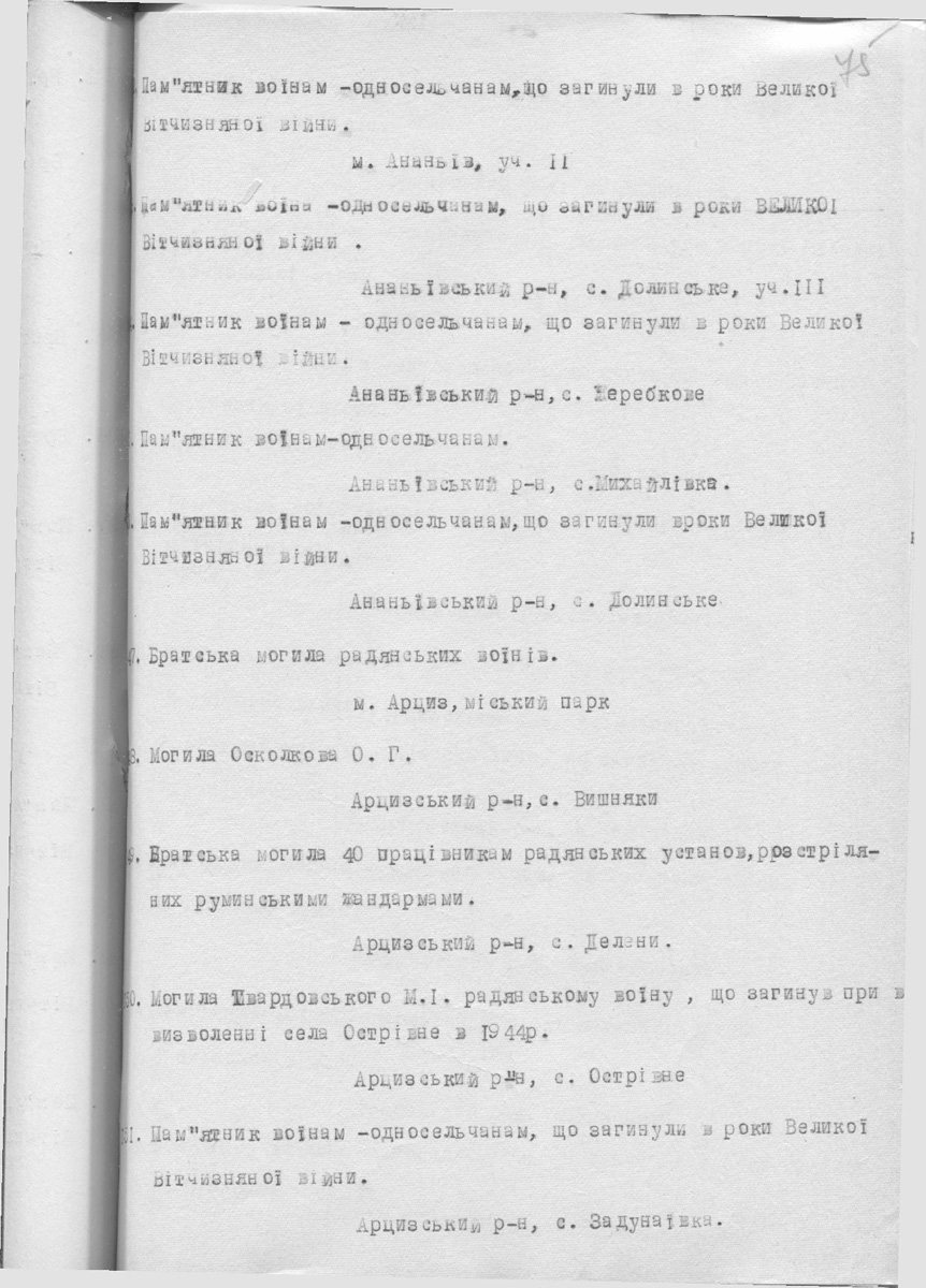 Одесса — Материалы по охране культурного наследия (Одесса и Одесская область)