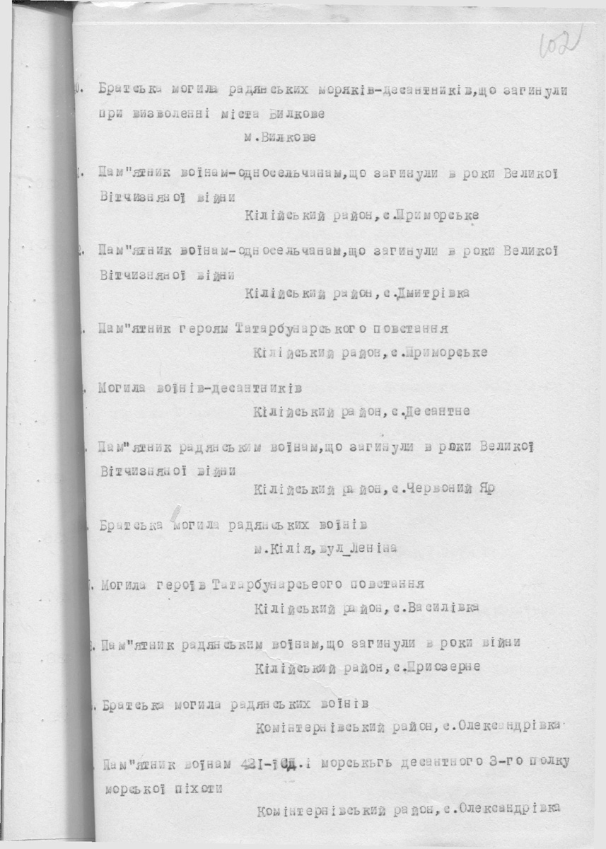 Одесса — Материалы по охране культурного наследия (Одесса и Одесская область)