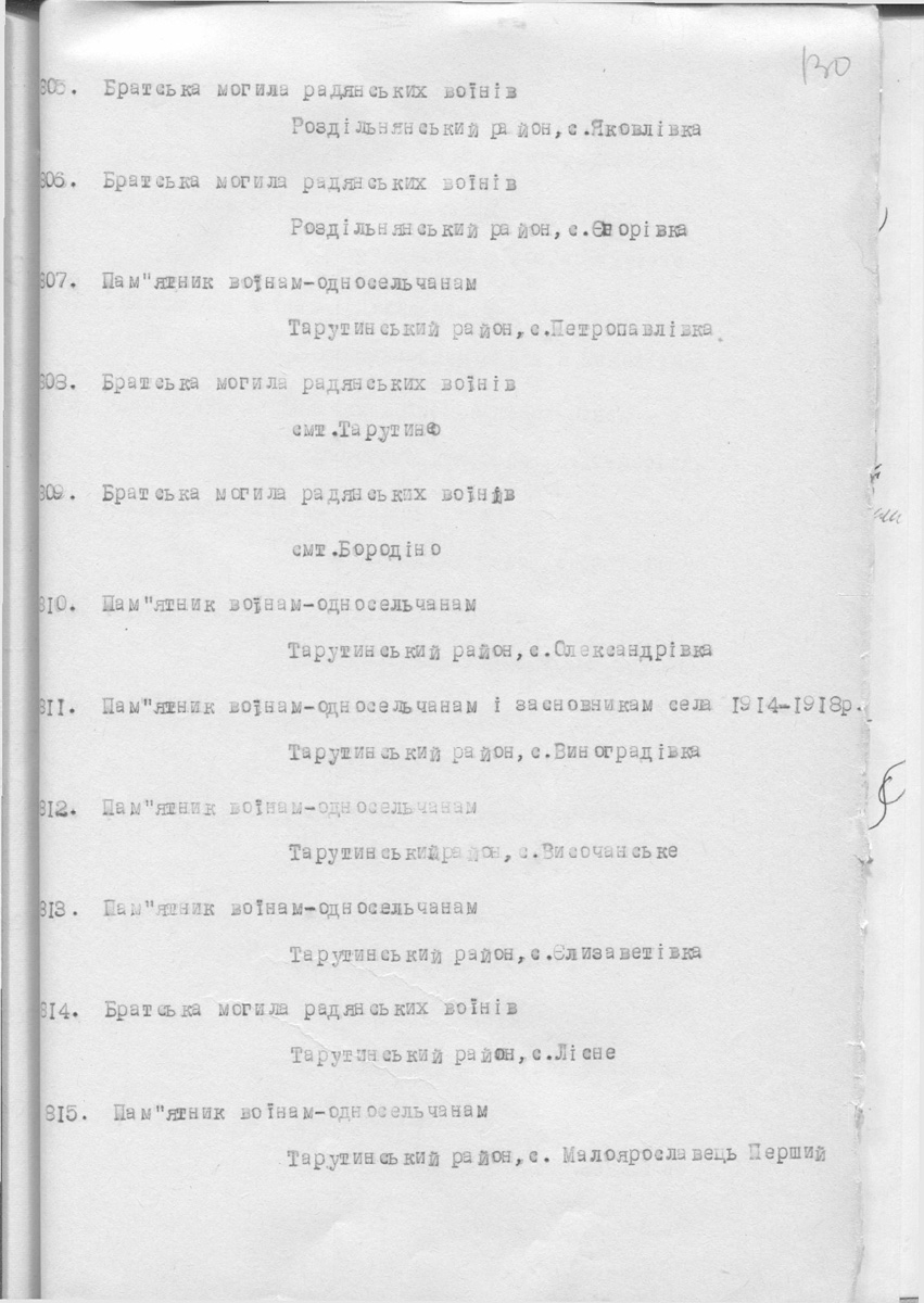 Одесса — Материалы по охране культурного наследия (Одесса и Одесская область)