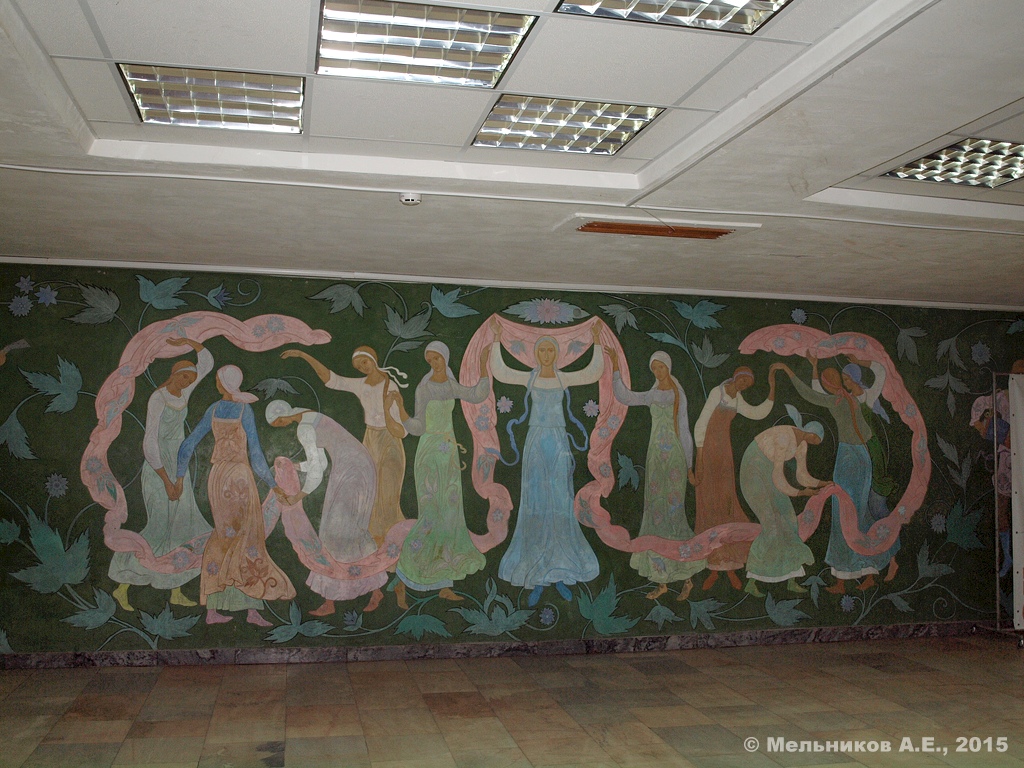 Иваново, Проспект Ленина, 114. Монументальное искусство (мозаики, росписи, барельефы, сграфито)