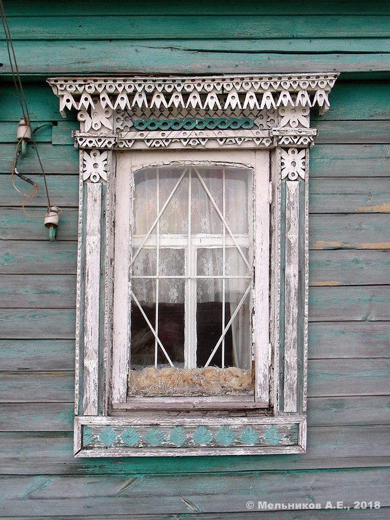 Большемурашкинский район, прочие н.п., с. Курлаково, Никольская улица, 14. Резные наличники