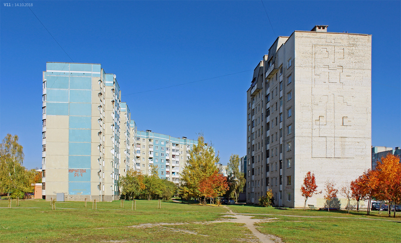 Гродна, Улица Курчатова, 34 корп. 4; Улица Курчатова, 36 корп. 4
