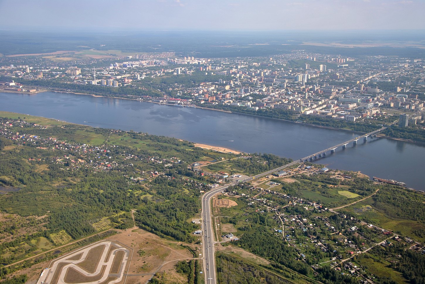 Пермь, Коммунальный мост. Пермь — Панорамы