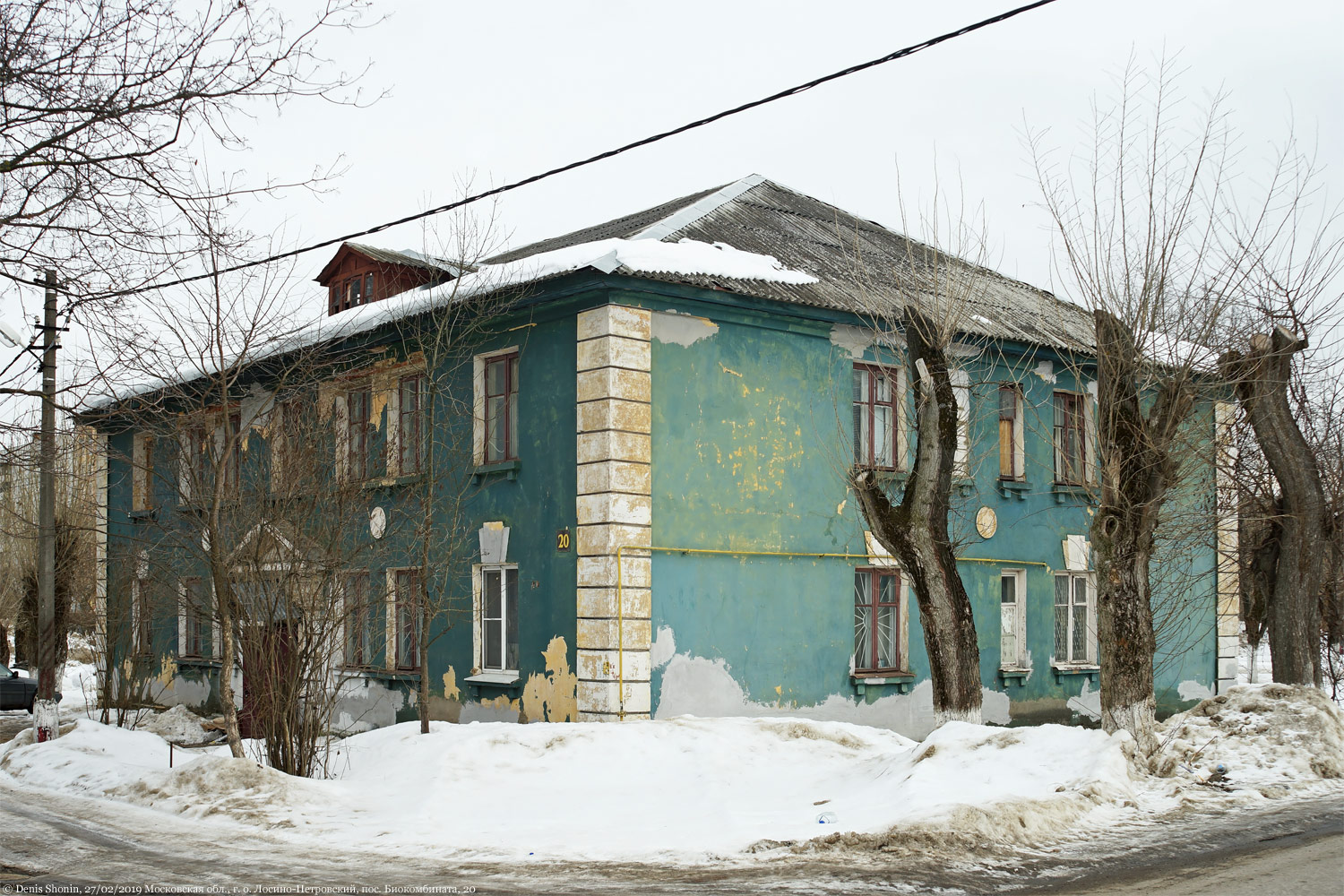 Losino-Petrovsky city district, other localities, пос. Биокомбината, 20