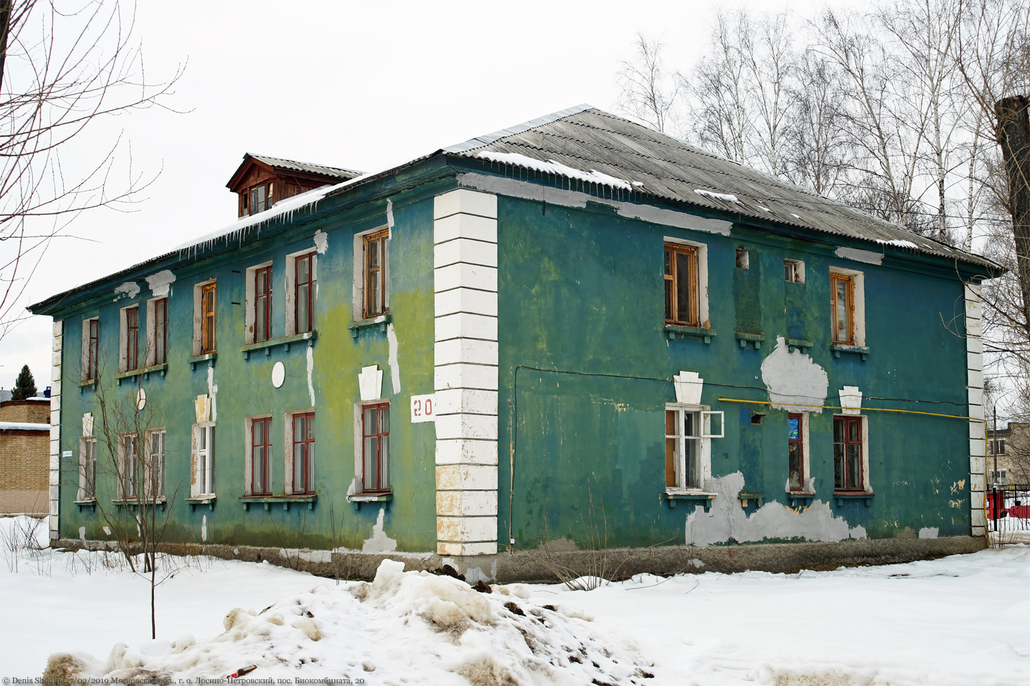 Losino-Petrovsky city district, other localities, пос. Биокомбината, 20