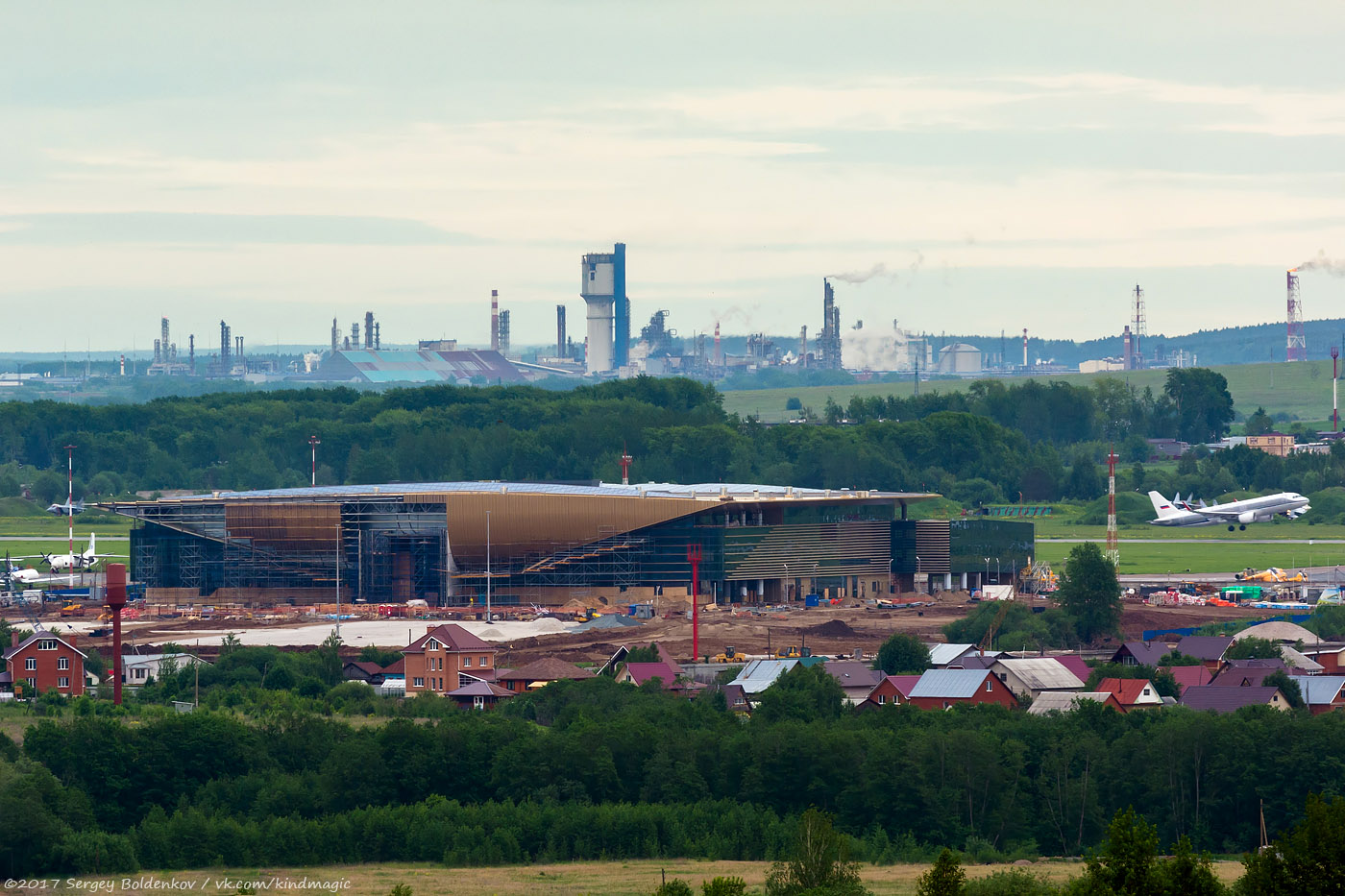 Permsky district, other localities, дер. Большое Савино, Аэродромная улица, 1/1. Perm — Panoramas