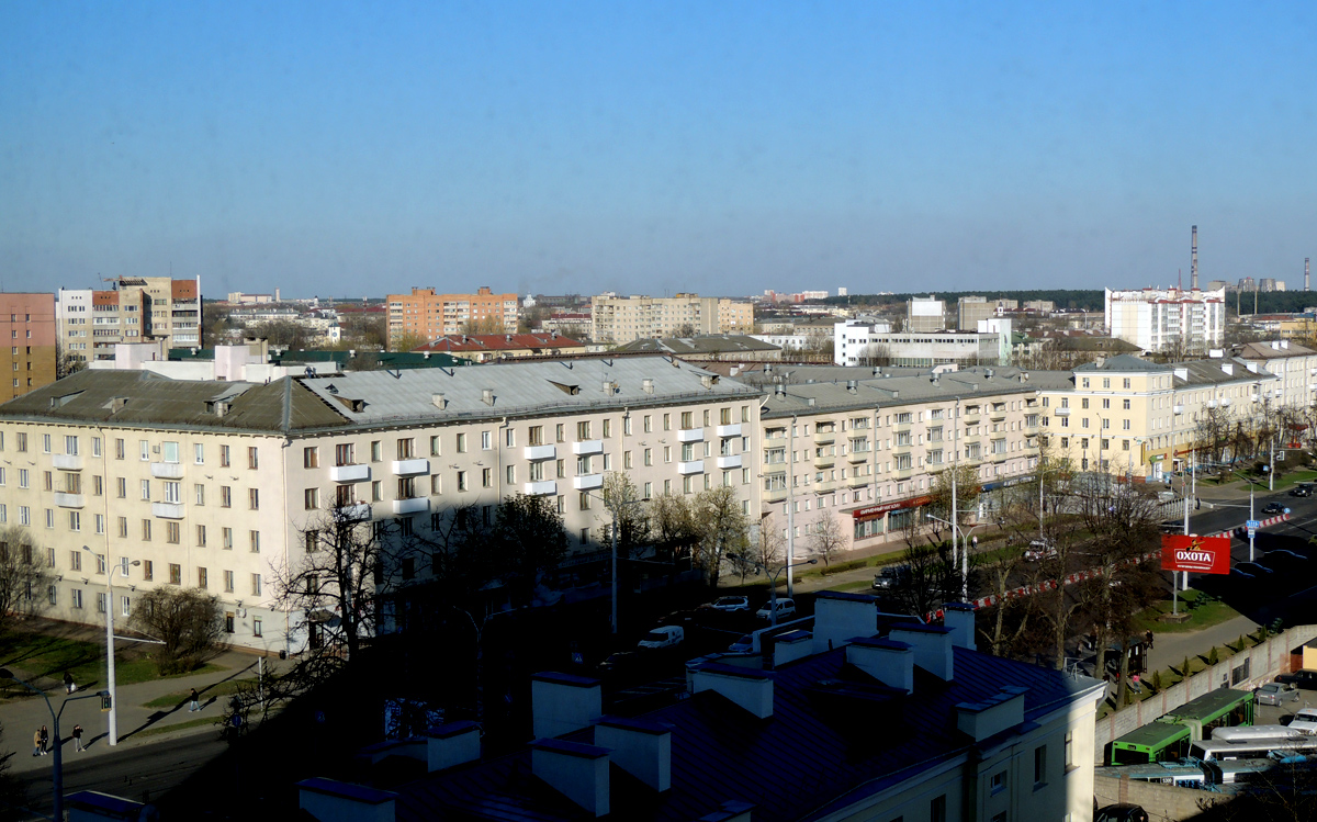 Минск, Партизанский проспект, 9; Партизанский проспект, 11 / Рабочий переулок, 1; Партизанский проспект, 13 / Рабочий переулок, 2. Минск — Панорамы