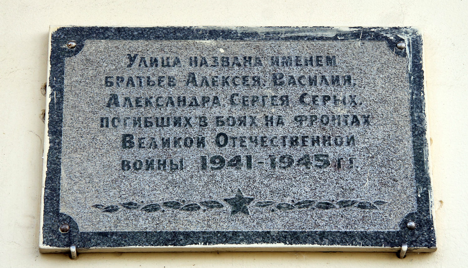 Нижнедевицкий район, прочие н.п., с. Нижнедевицк, Улица Братьев Серых, 1А. Нижнедевицкий район, прочие н.п. — Мемориальные доски, памятные таблички и информационные стенды