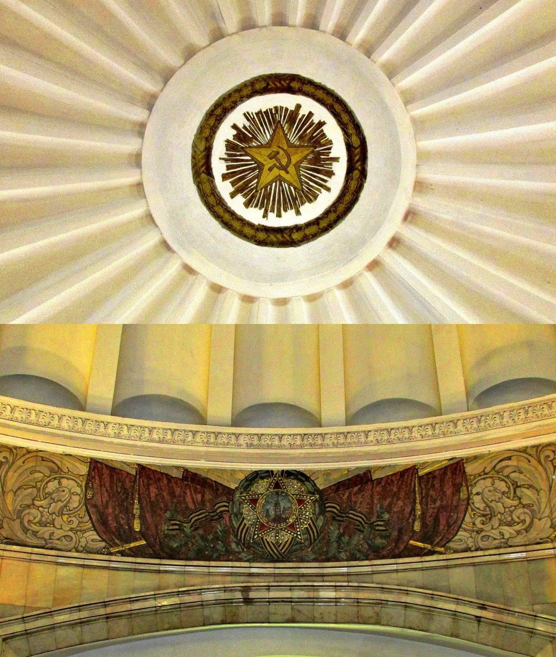 Москва, Смоленская площадь, вл. 2/54. Монументальное искусство (мозаики, росписи, барельефы, сграфито)