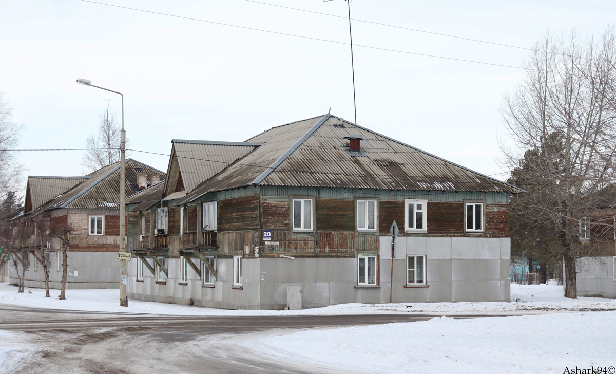 Железногорск, Улица Толстого, 20 / Таёжная улица, 62