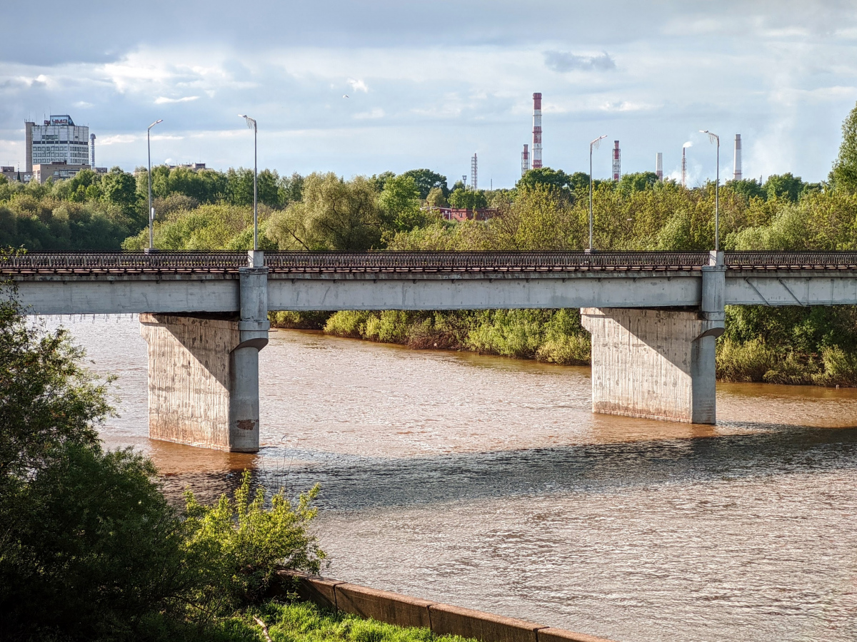 Глазов, Пригородная улица, мост через р. Чепца