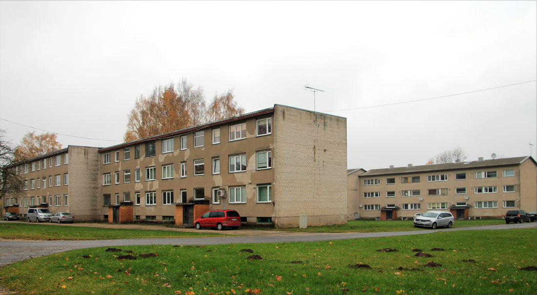 Олуствере, Keskuse, 1. Массовое строительство в Эстонской ССР