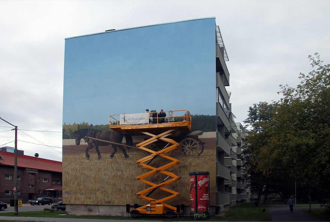 Таллин, Keldrimäe, 2. Монументальное искусство (мозаики, росписи, барельефы, сграфито). Таллин — Келдримяэ