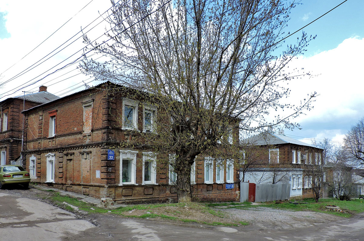 Charków, Улица Левченко, 33 / Крутогорский переулок, 24; Улица Левченко, 35