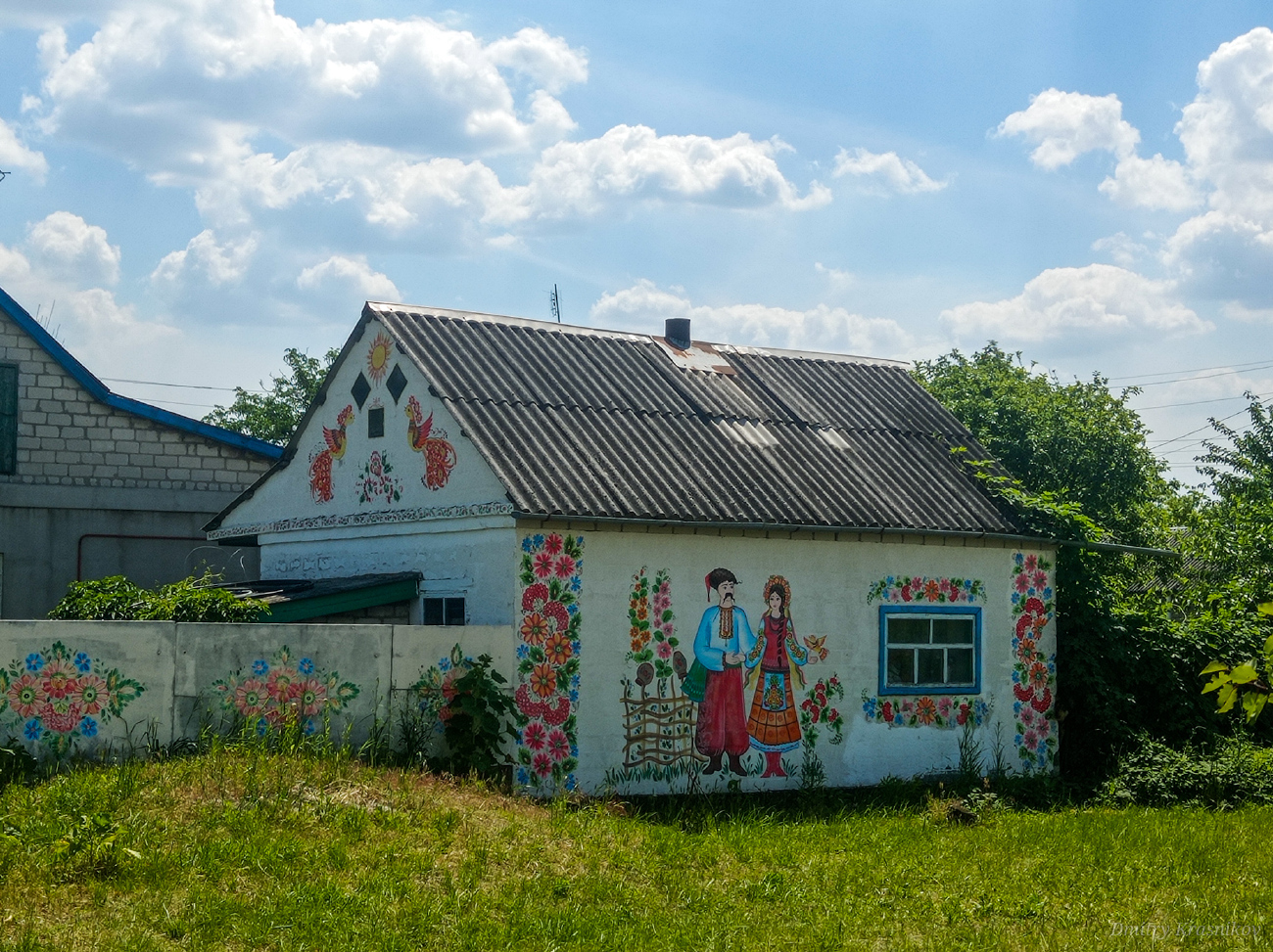 Петриковка, Рабочий переулок, 2. Монументальное искусство (мозаики, росписи, барельефы, сграфито)