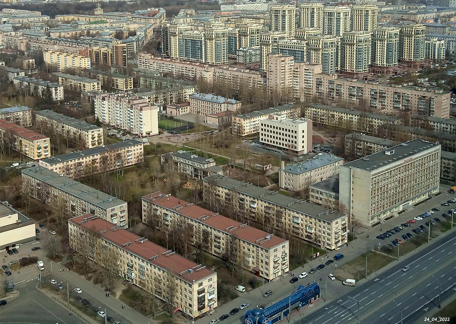 Санкт-Петербург, Ленинский проспект, 162; Ленинский проспект, 162 корп. 2; Ленинский проспект, 162 корп. 3; Ленинский проспект, 164; Ленинский проспект, 166; Ленинский проспект, 168; Новоизмайловский проспект, 44 корп. 5. Санкт-Петербург — Панорамы