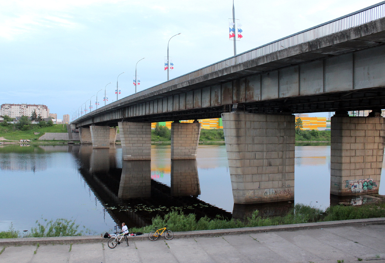 Псков, Юбилейная улица, Мост Александра Невского