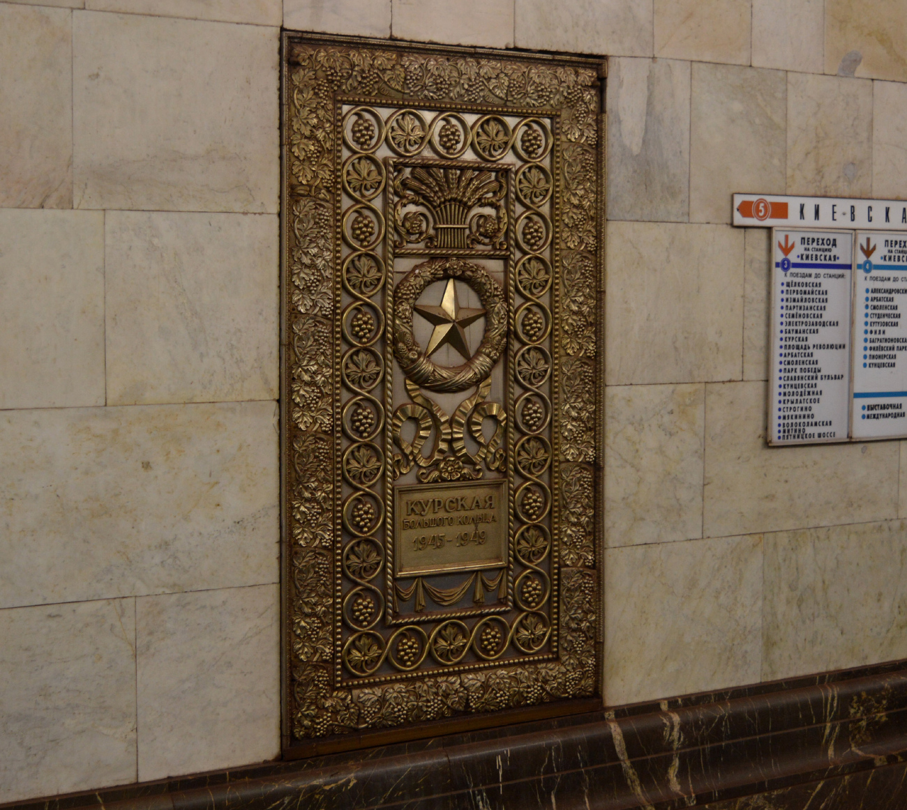 Москва, Кольцевая линия Московского метрополитена, станция метро «Курская»