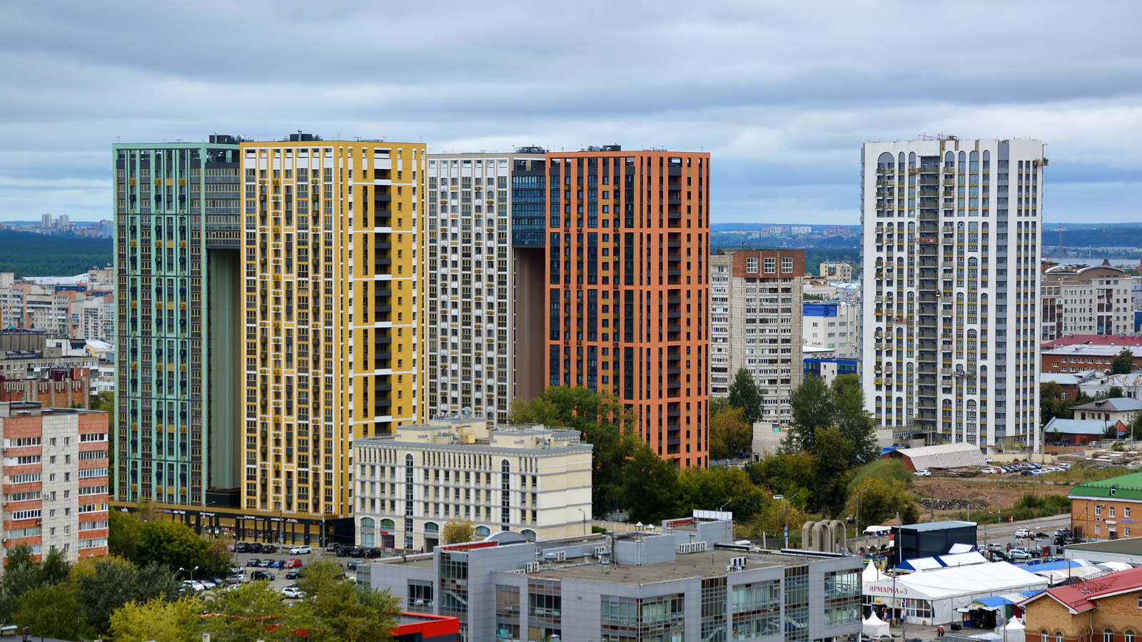 Пермь, Улица Луначарского, 99; Улица Борчанинова, 50; Улица Луначарского, 97