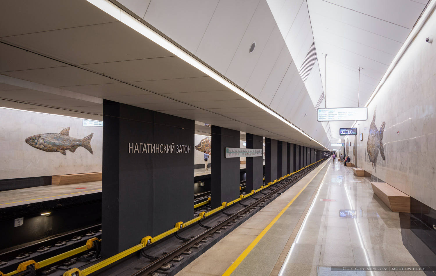 Москва, Большая Кольцевая линия Московского метрополитена, станция метро «Нагатинский затон»
