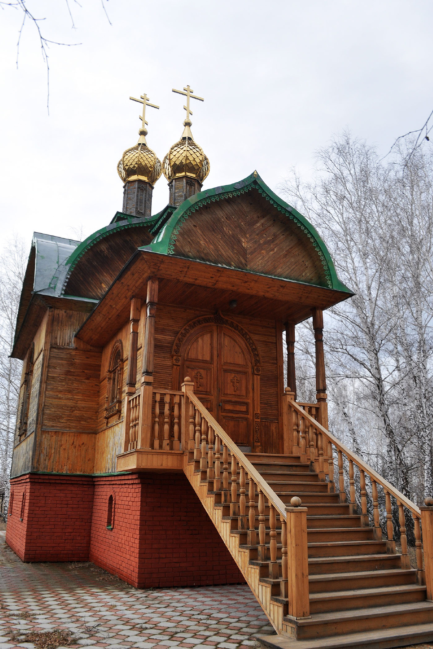 Омский район, прочие н.п., пос. Набережный, Монастырская улица, 12/4, Ачаирский женский монастырь Честного Креста Господня, Церковь святых Веры Надежды Любови и Софии