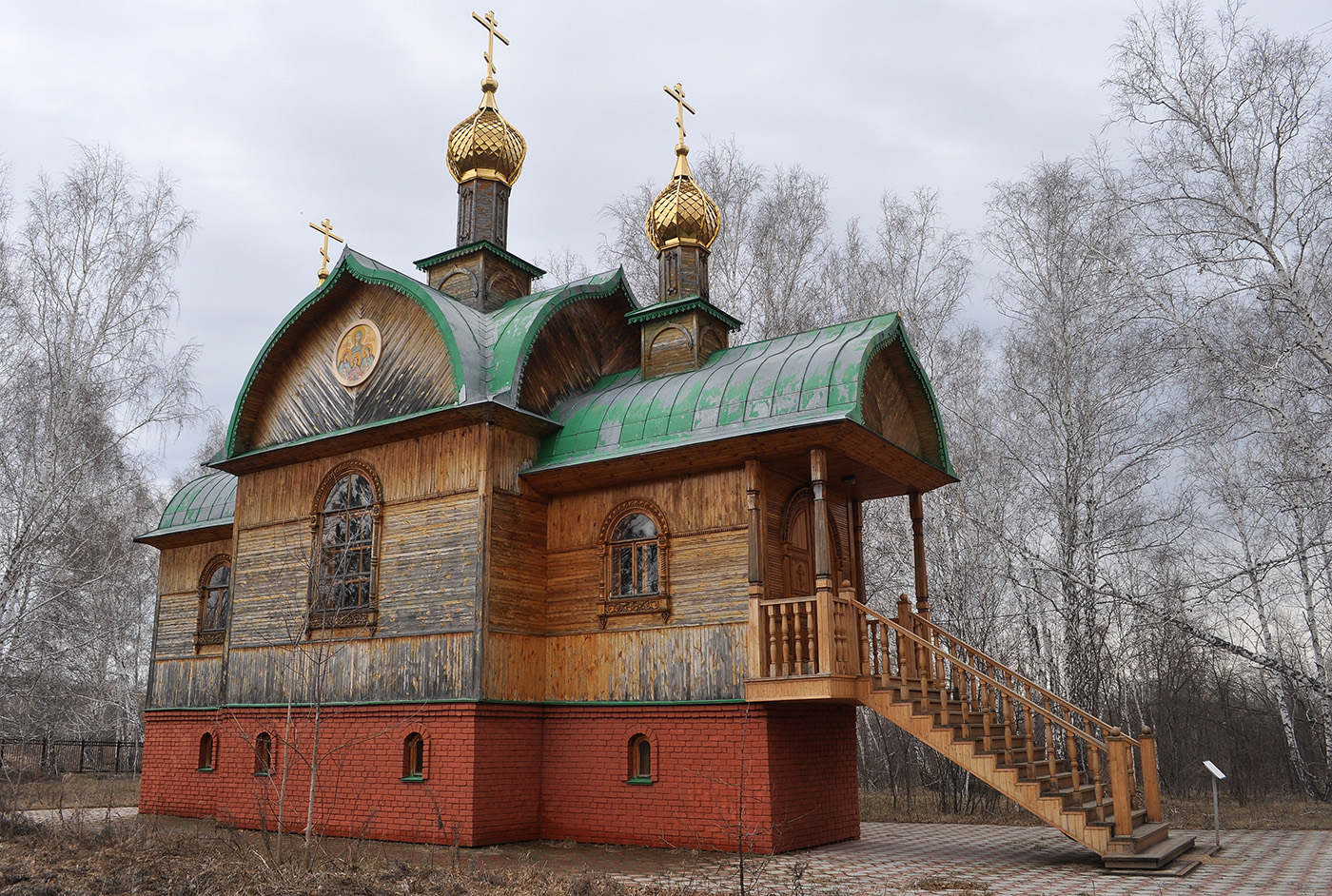 Omsky District, other localities, пос. Набережный, Монастырская улица, 12/4, Ачаирский женский монастырь Честного Креста Господня, Церковь святых Веры Надежды Любови и Софии