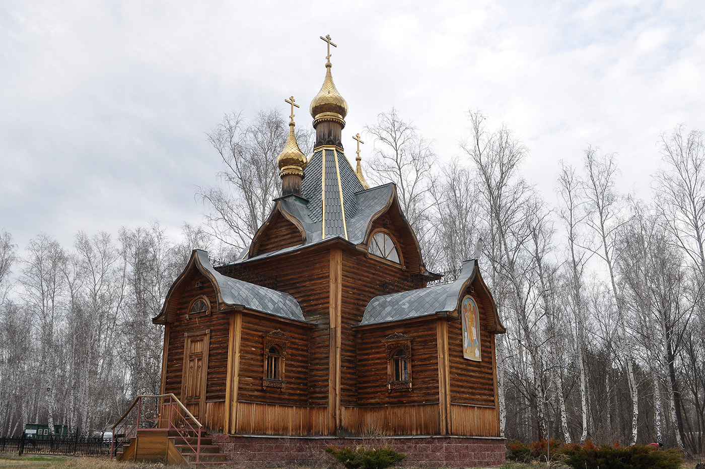 Омский район, прочие н.п., пос. Набережный, Монастырская улица, 12/4, Ачаирский женский монастырь Честного Креста Господня, Церковь Иоанна Предтечи