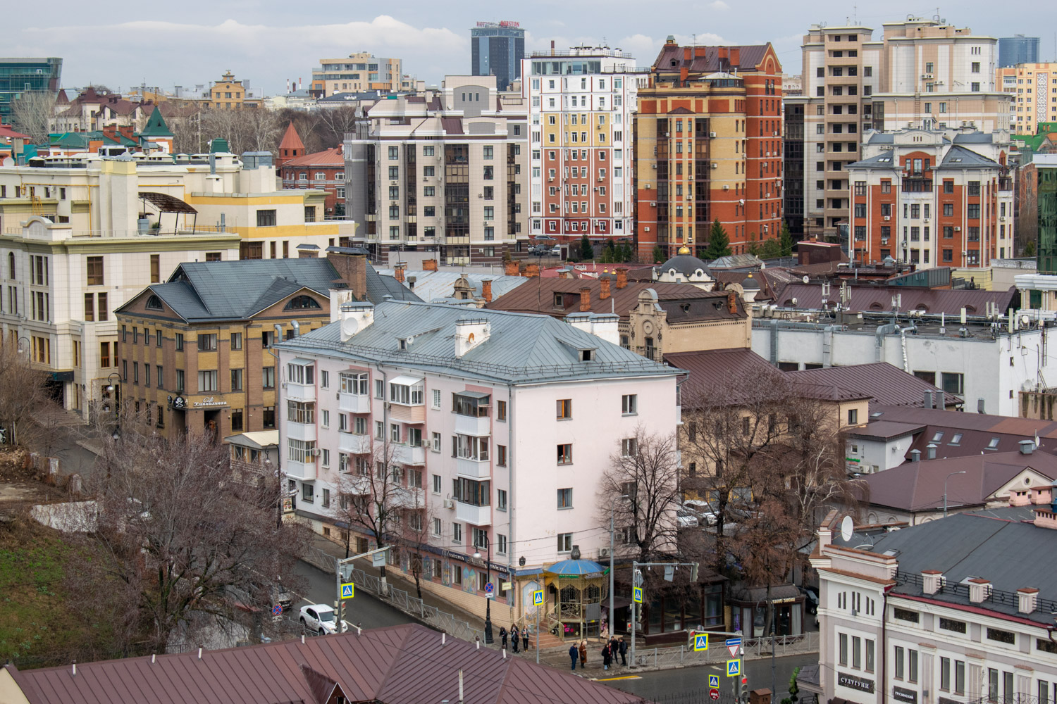 Kazan, Университетская улица, 14; Университетская улица, 12 / Профсоюзная улица, 23 лит В; Улица Щапова, 4; Профессорский переулок, 3; Профессорский переулок, 4; Профессорский переулок, 5