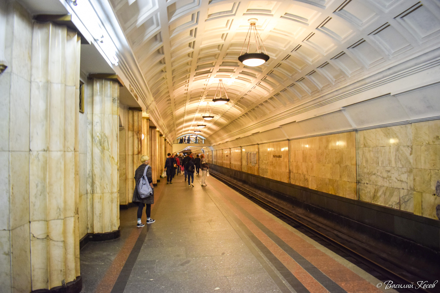 Moscow, Замоскворецкая линия Московского метрополитена, станция метро «Театральная»