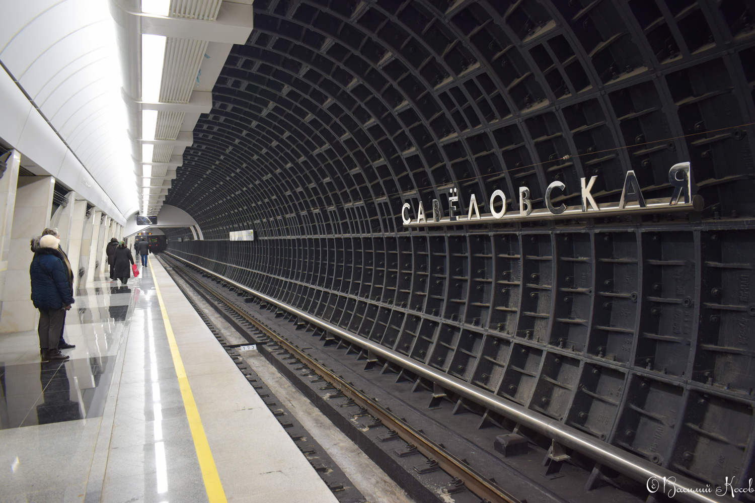 Moskau, Большая Кольцевая линия Московского метрополитена, станция метро «Савёловская»