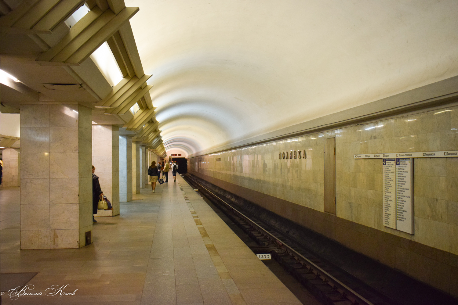 Moskau, Серпуховско-Тимирязевская линия Московского Метрополитена, станция метро «Полянка»
