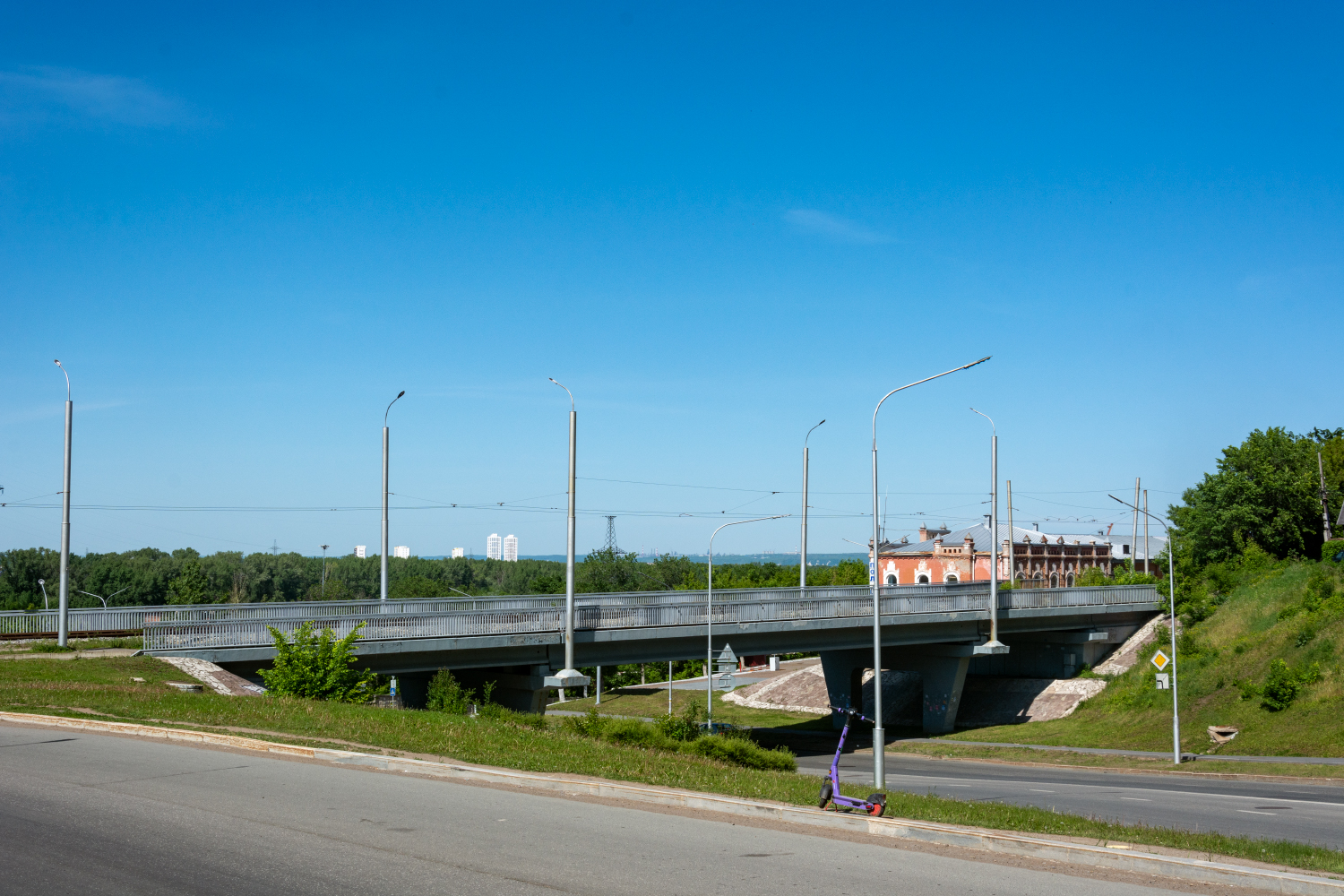 Уфа, Вокзальная улица, Трамвайный мост