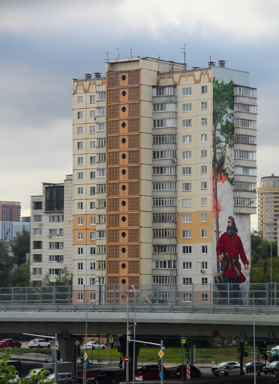 Пермь, Улица Малкова, 30А. Монументальное искусство (мозаики, росписи, барельефы, сграфито)