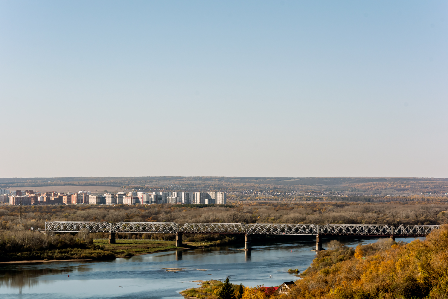 Уфа, Перегон "Уфа - Дёма", Бельский мост. Уфа — Панорамы