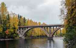 Питкярантский район, прочие н.п., Харлуское с. п., железнодорожный мост через реку Янисйоки