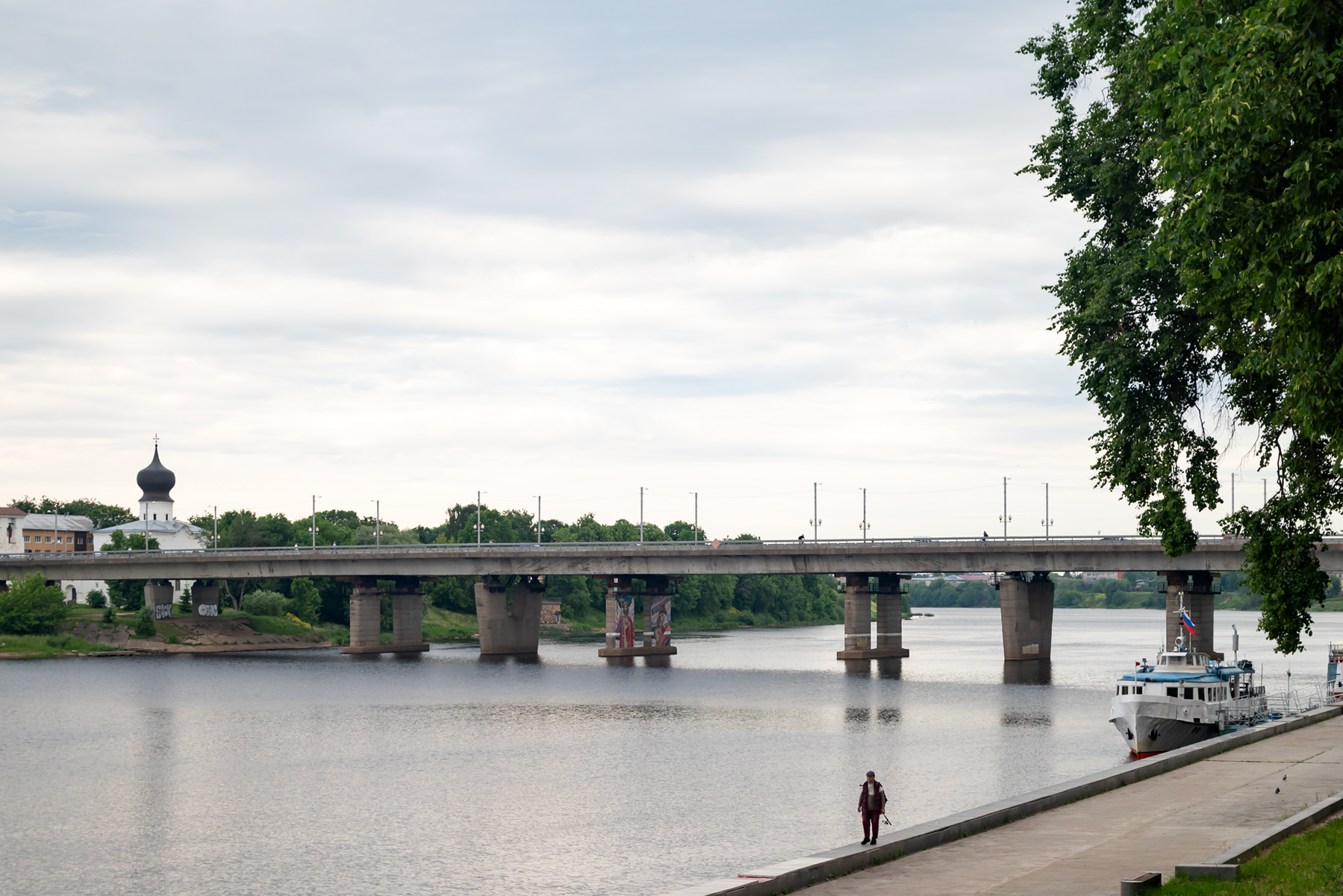 Pskov, Рижский проспект, Ольгинский мост